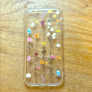 Floral clear iPhone XS Max case